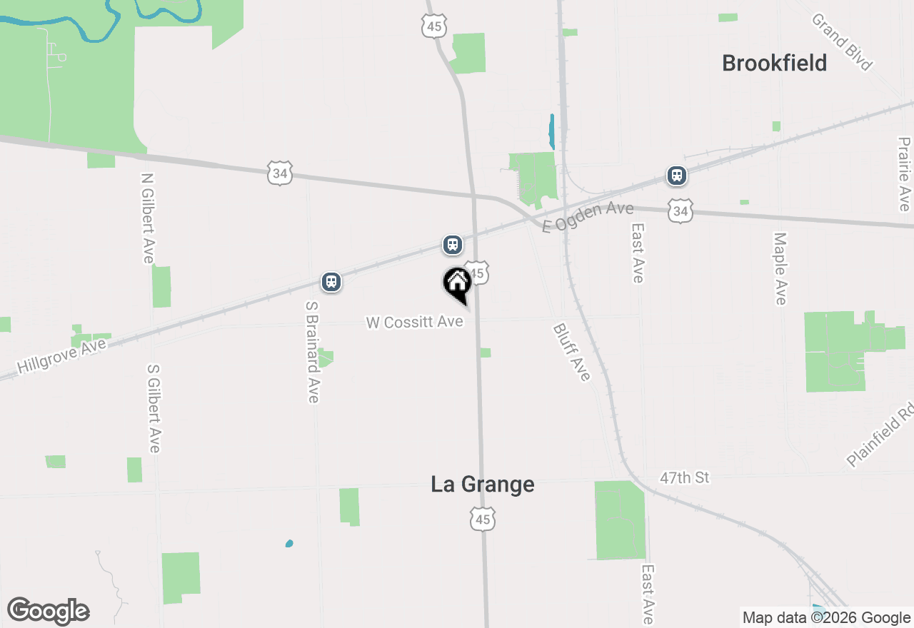 Map of 33 S Madison Avenue #1B, La Grange, IL 60525