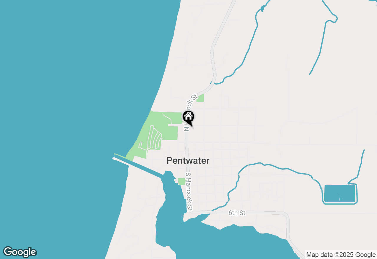 Map of 368 N Hancock Street, Pentwater, MI 49449