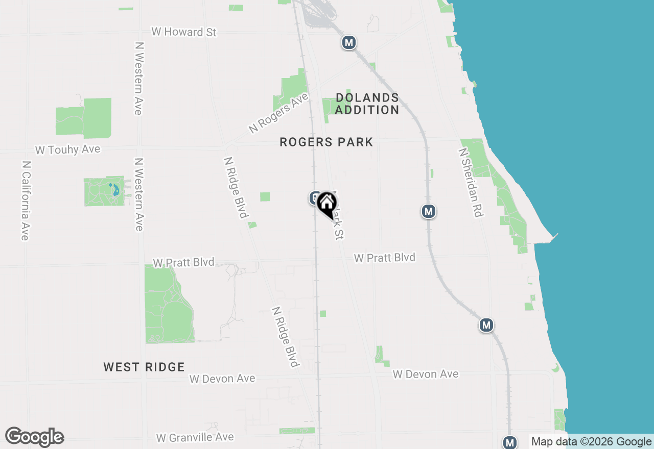 Map of 1761 W Morse Avenue #GS, Chicago, IL 60626