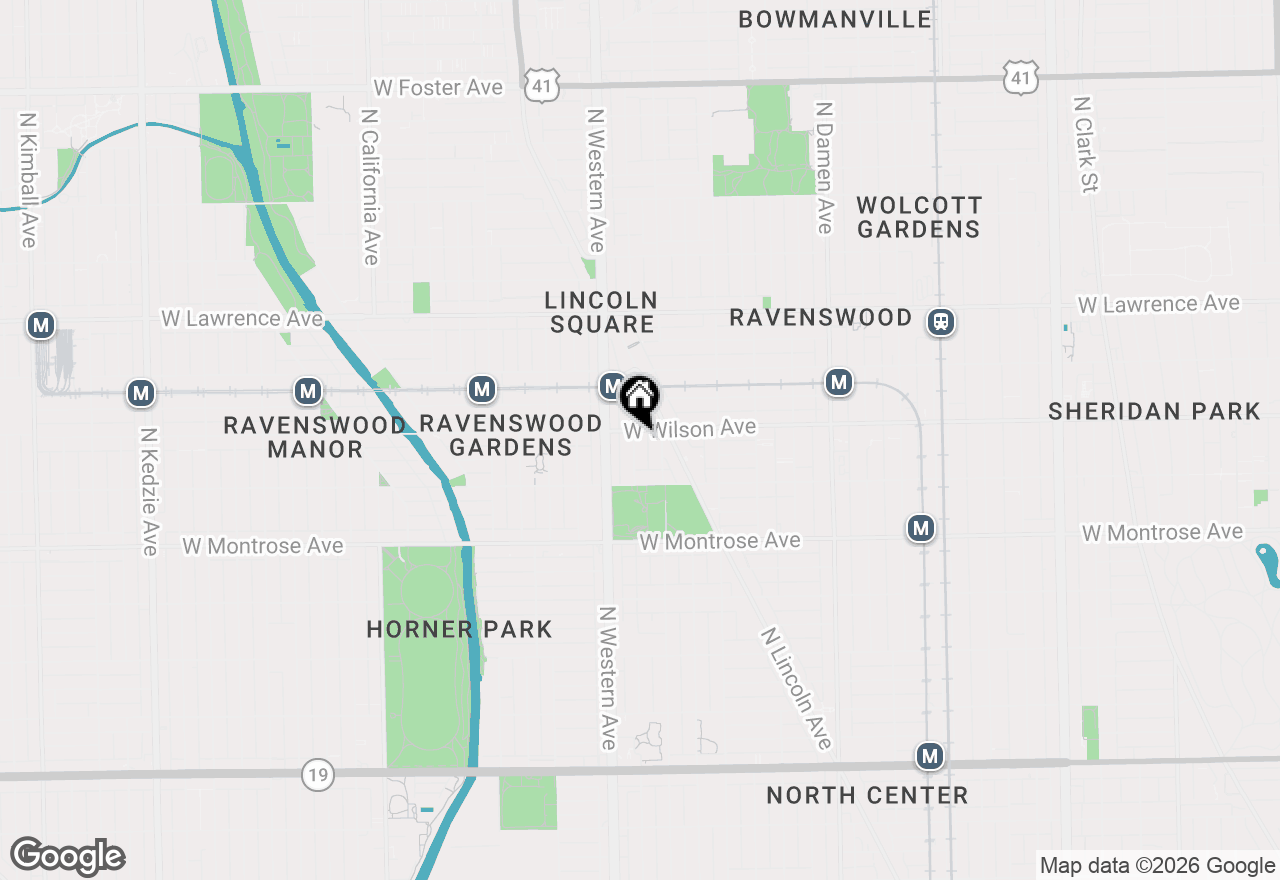 Map of 4549 N Claremont Avenue, Chicago, IL 60625