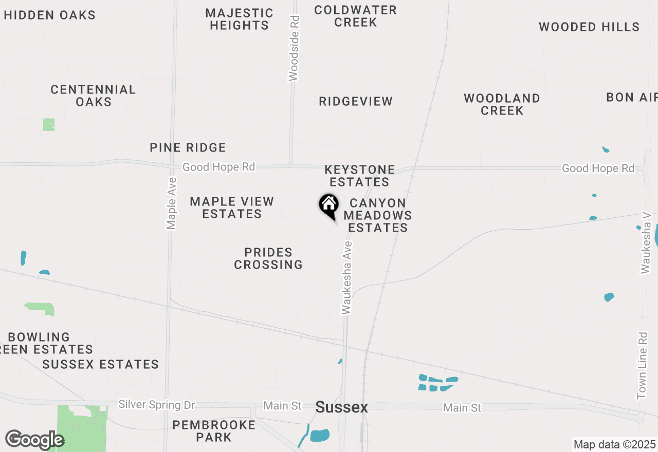 Map of W233N6997 Salem Dr, Sussex, WI 53089