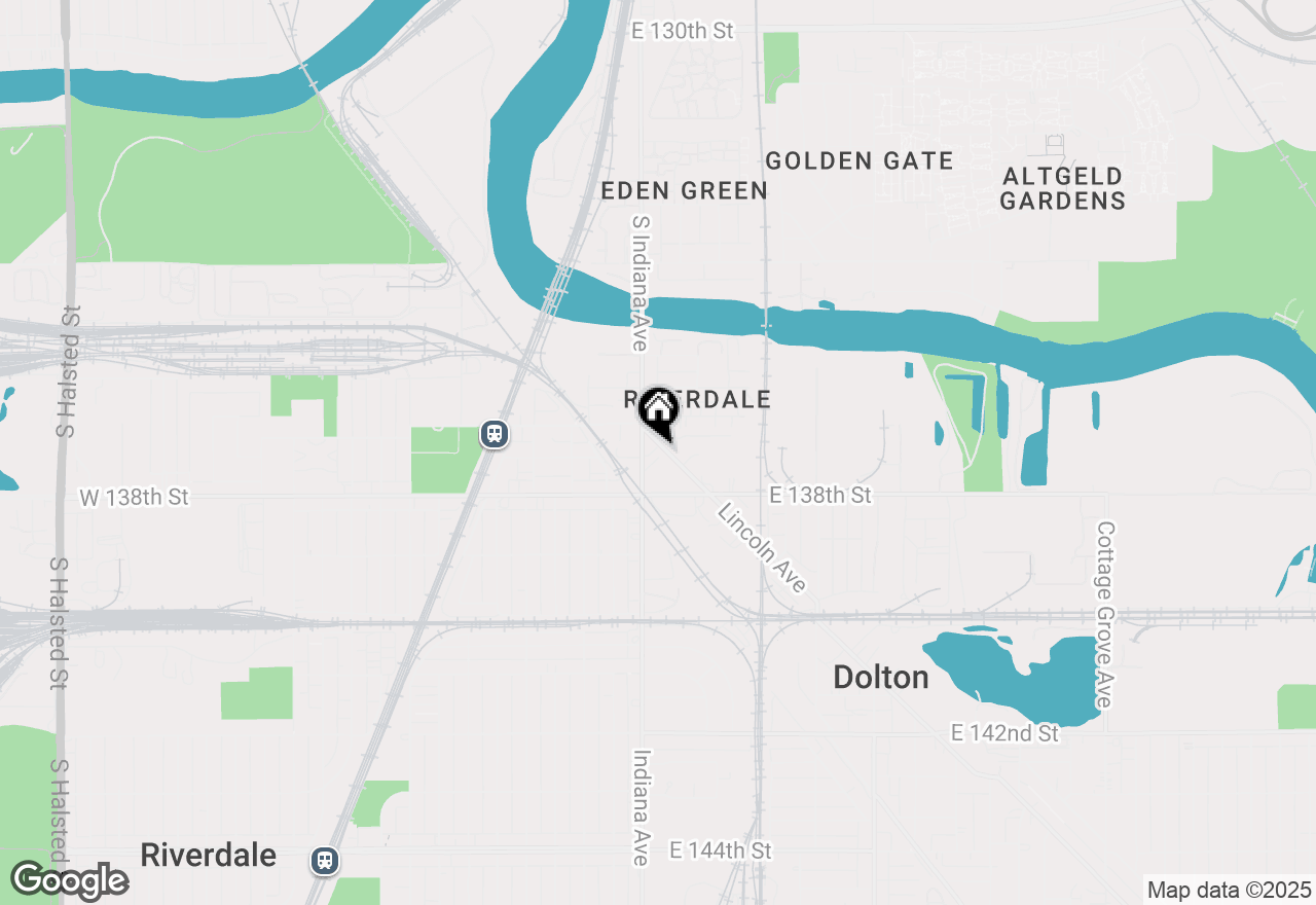 Map of 13730 S Leyden Avenue, Chicago, IL 60827