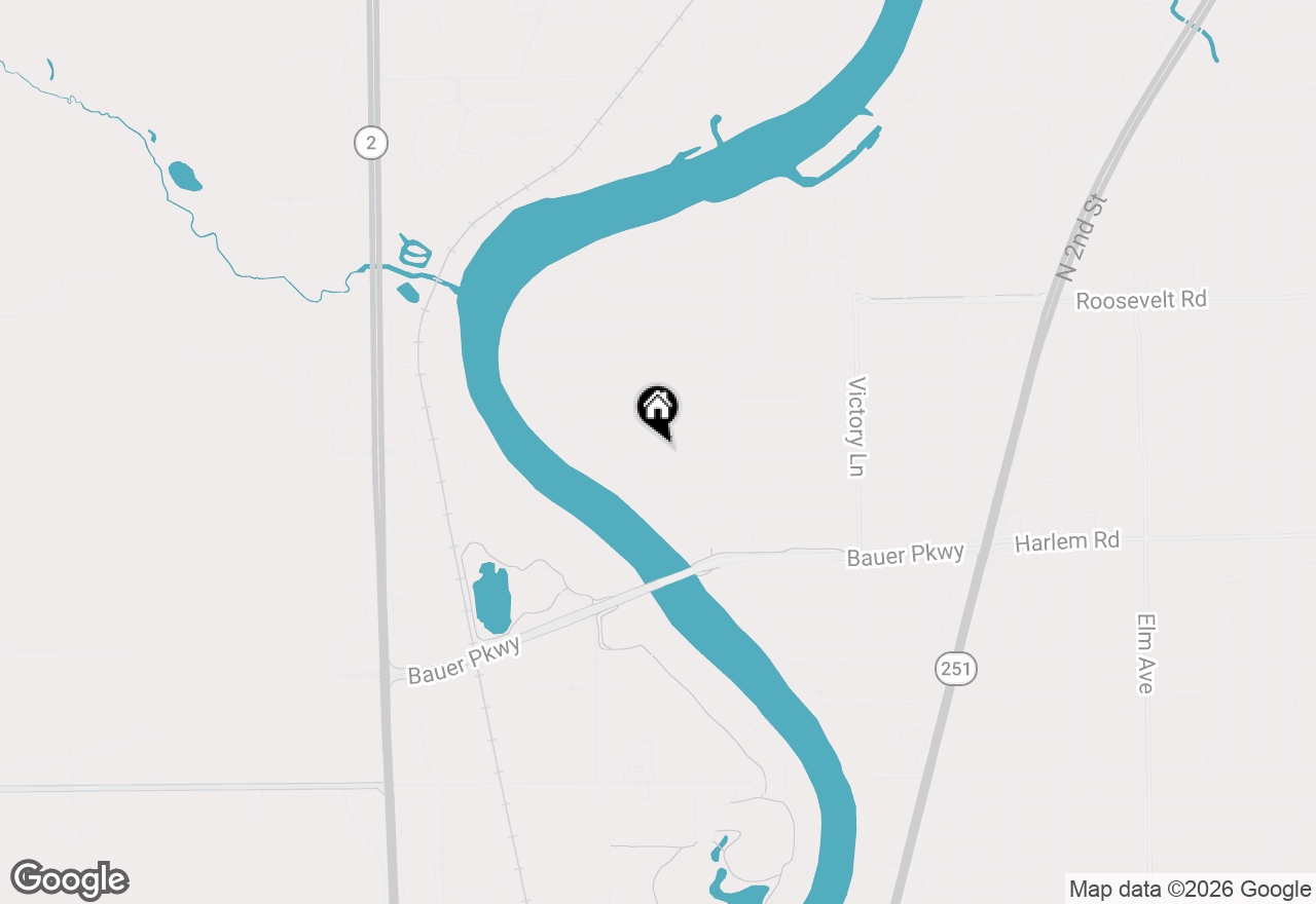 Map of 128 Wilson Avenue, Machesney Park, IL 61115