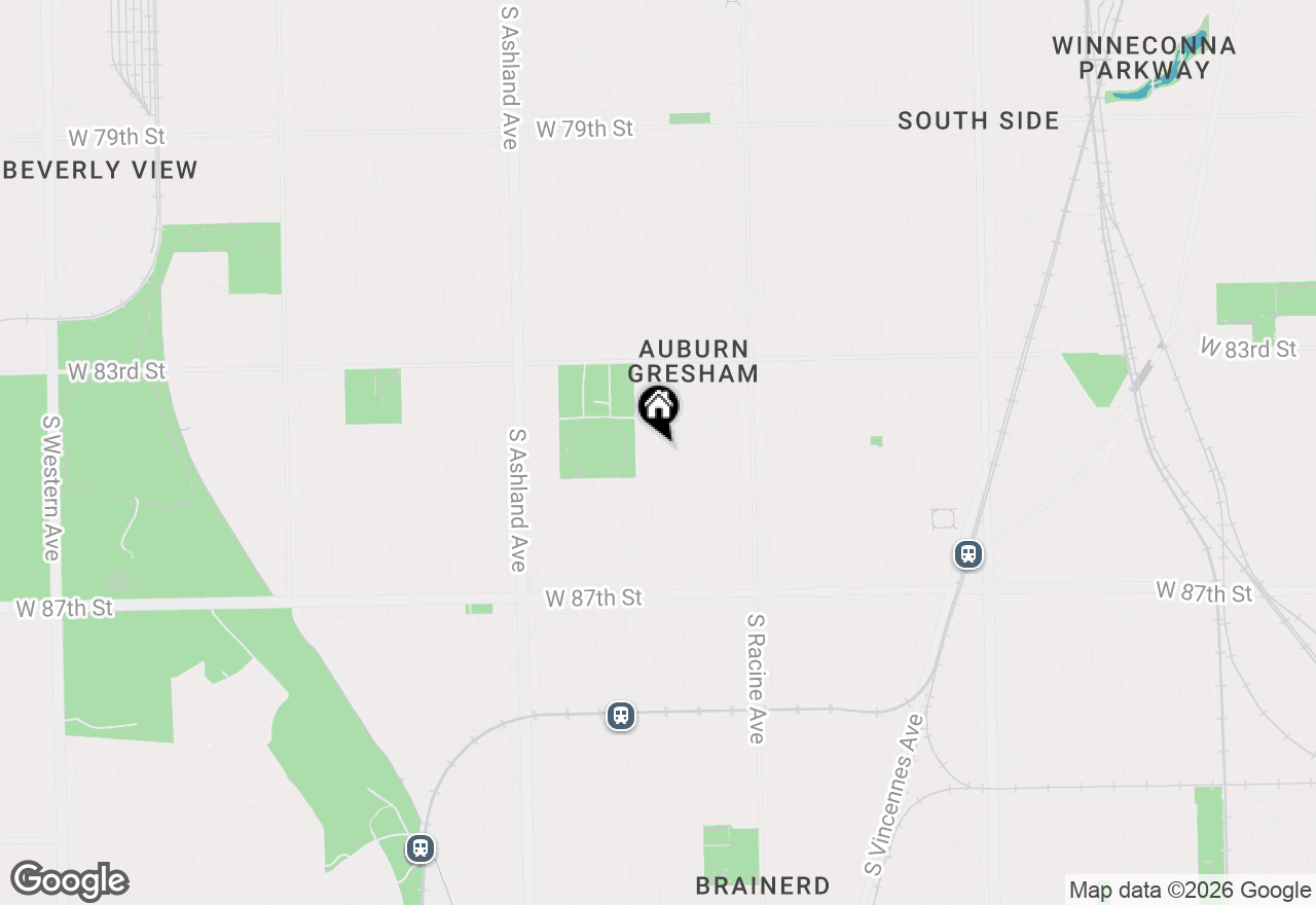 Map of 8432 S Ada Street, Chicago, IL 60620