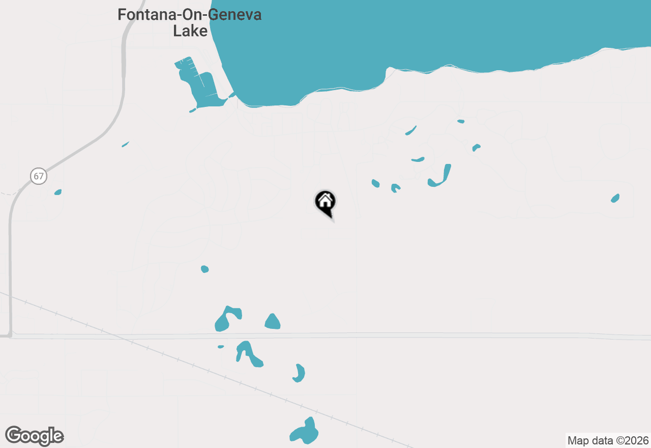 Map of 542 Berwyn Dr, Fontana, WI 53125