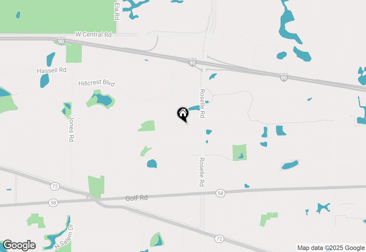 Map of 109 White Oak Court #7, Schaumburg, IL 60195