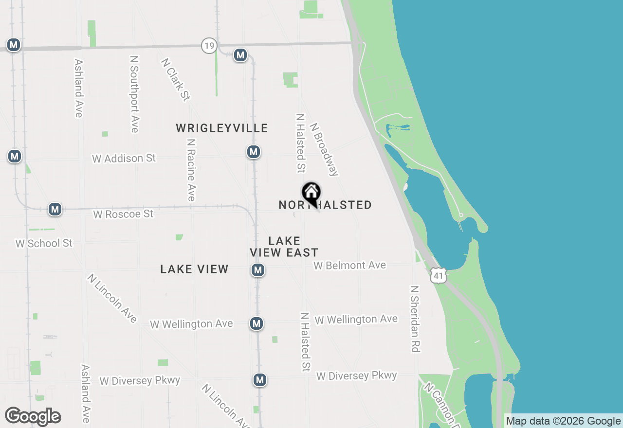 Map of 729 W Roscoe Street #3, Chicago, IL 60657