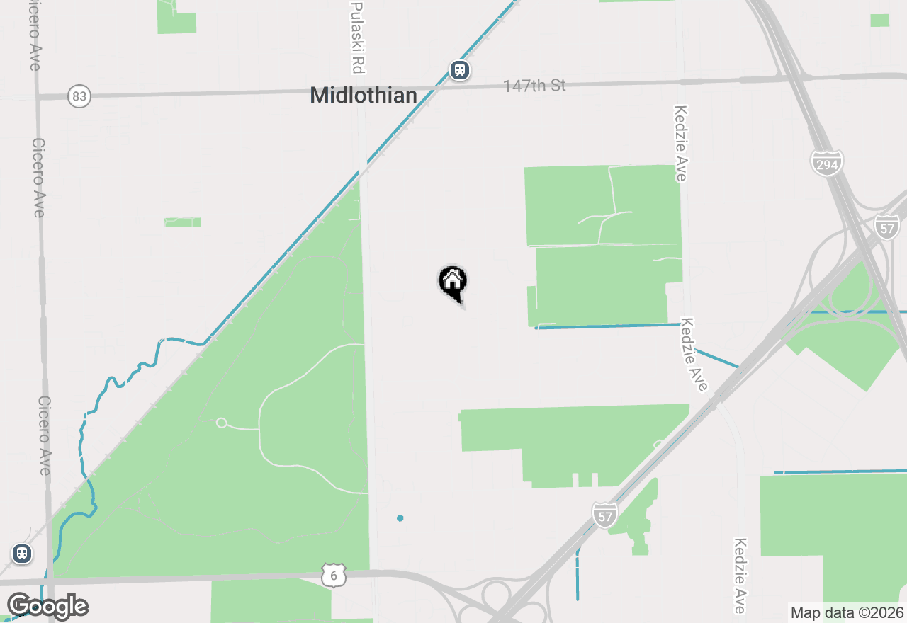 Map of 15222 Hamlin Avenue, Midlothian, IL 60445