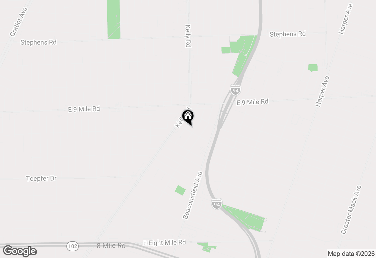 Map of 22400 Petersburg Avenue, Eastpointe, MI 48021