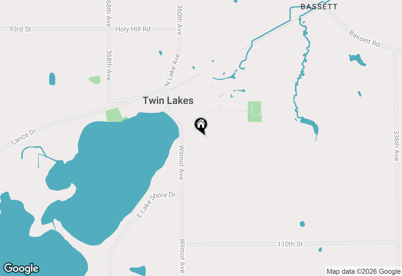 Map of 800 Lake St, Twin Lakes, WI 53181
