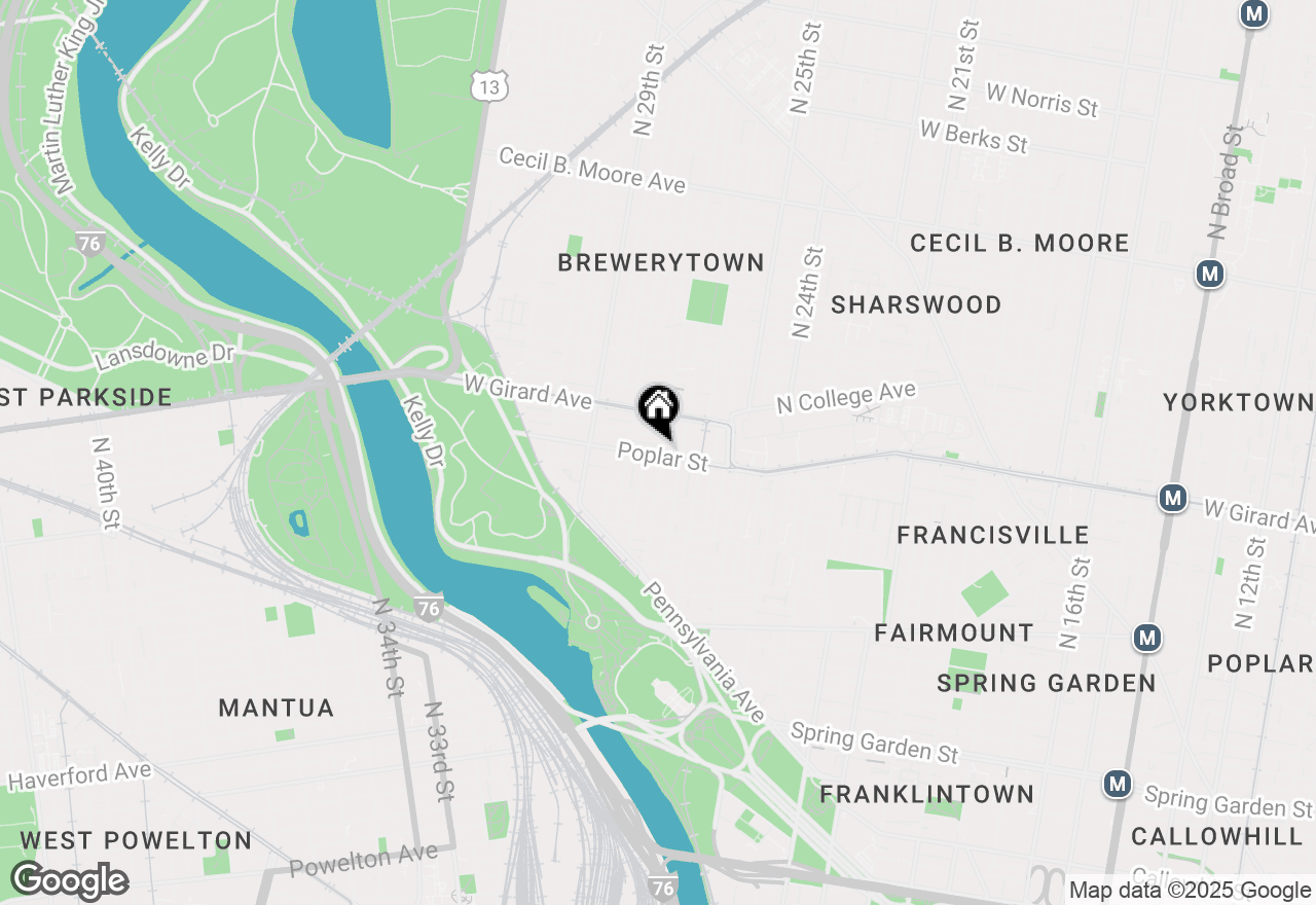 Map of 2703 Poplar Street, Philadelphia, PA 19130