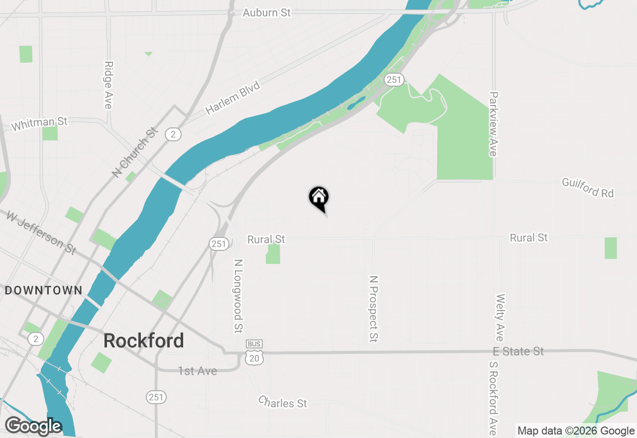 Map of 735 Joslyn Street, Rockford, IL 61107