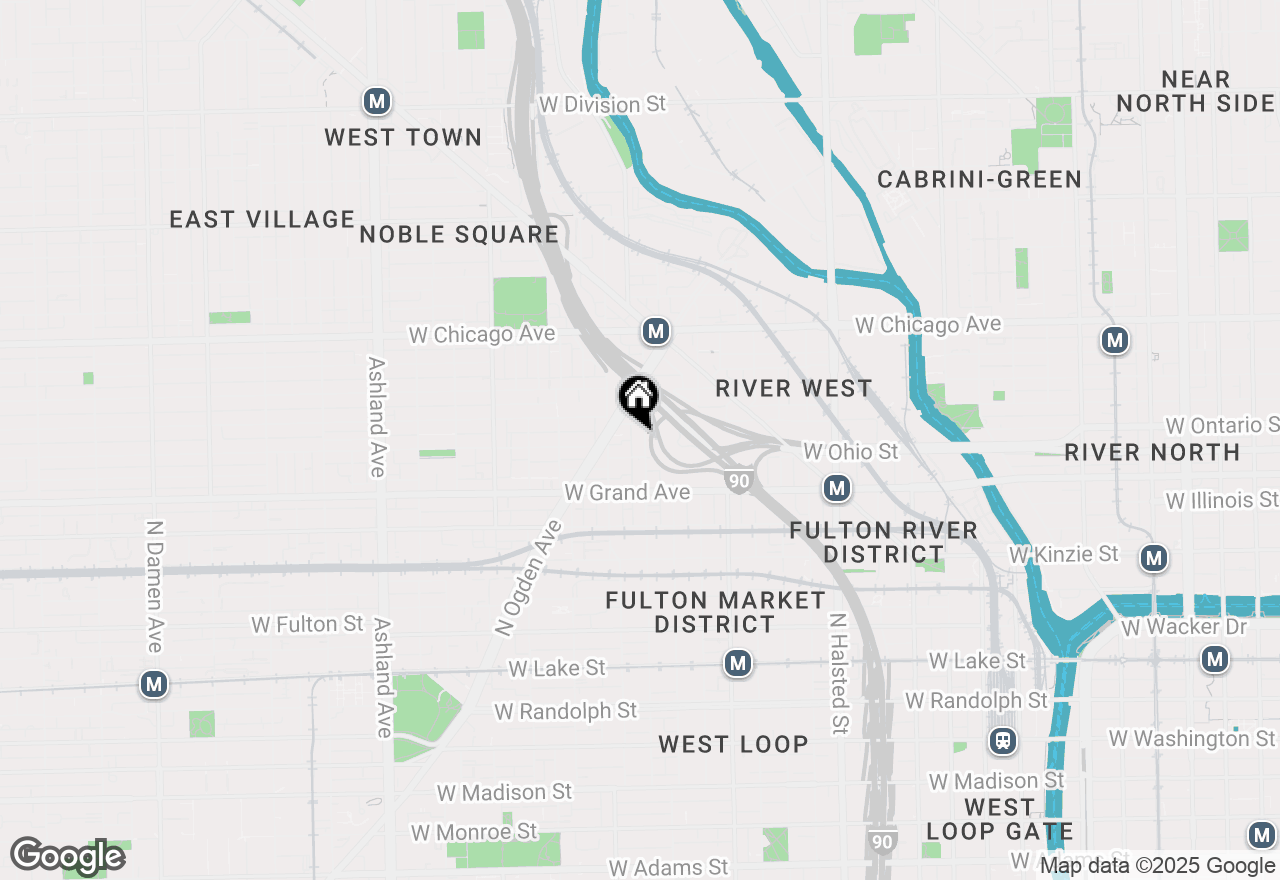 Map of 616 N May Street #3C, Chicago, IL 60642