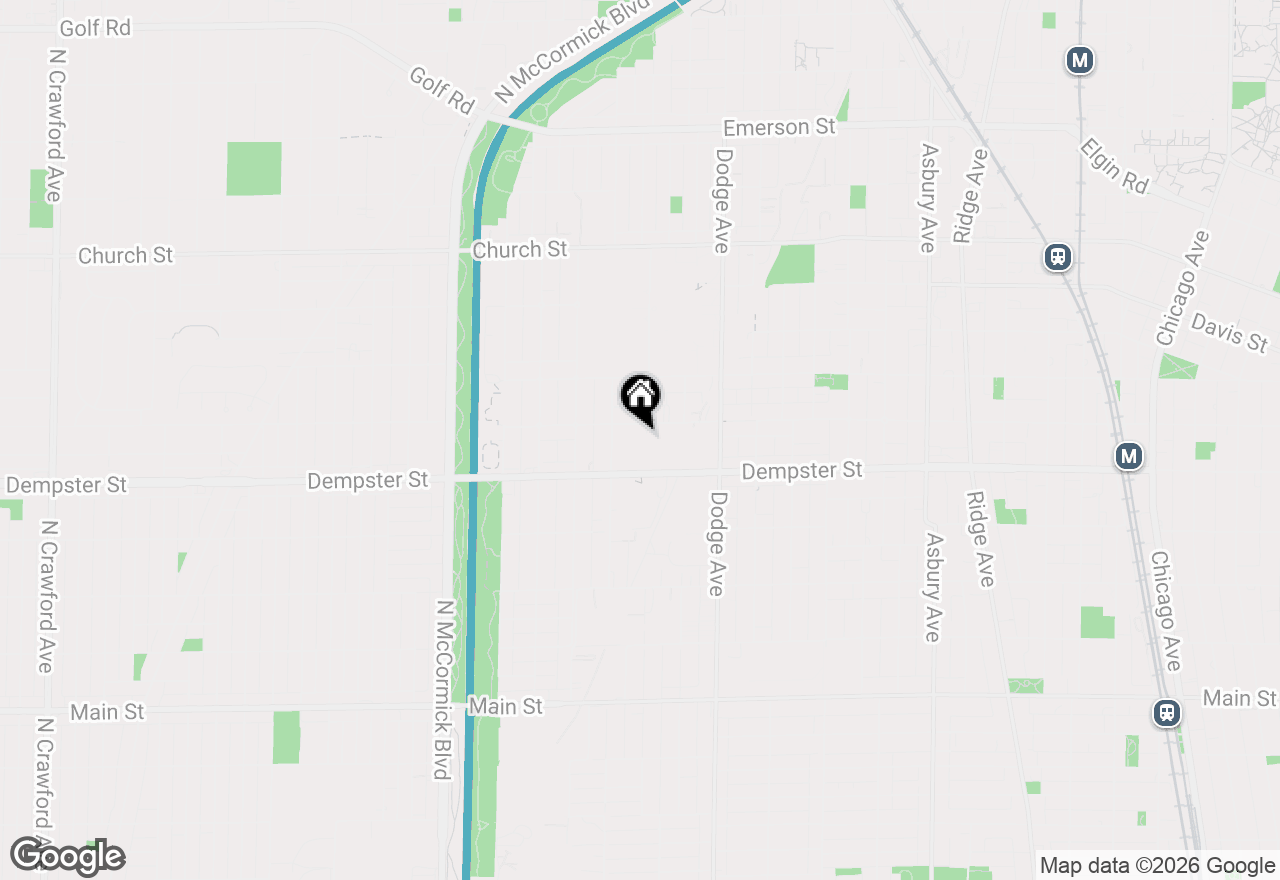Map of 2100 Greenwood Street #107, Evanston, IL 60201