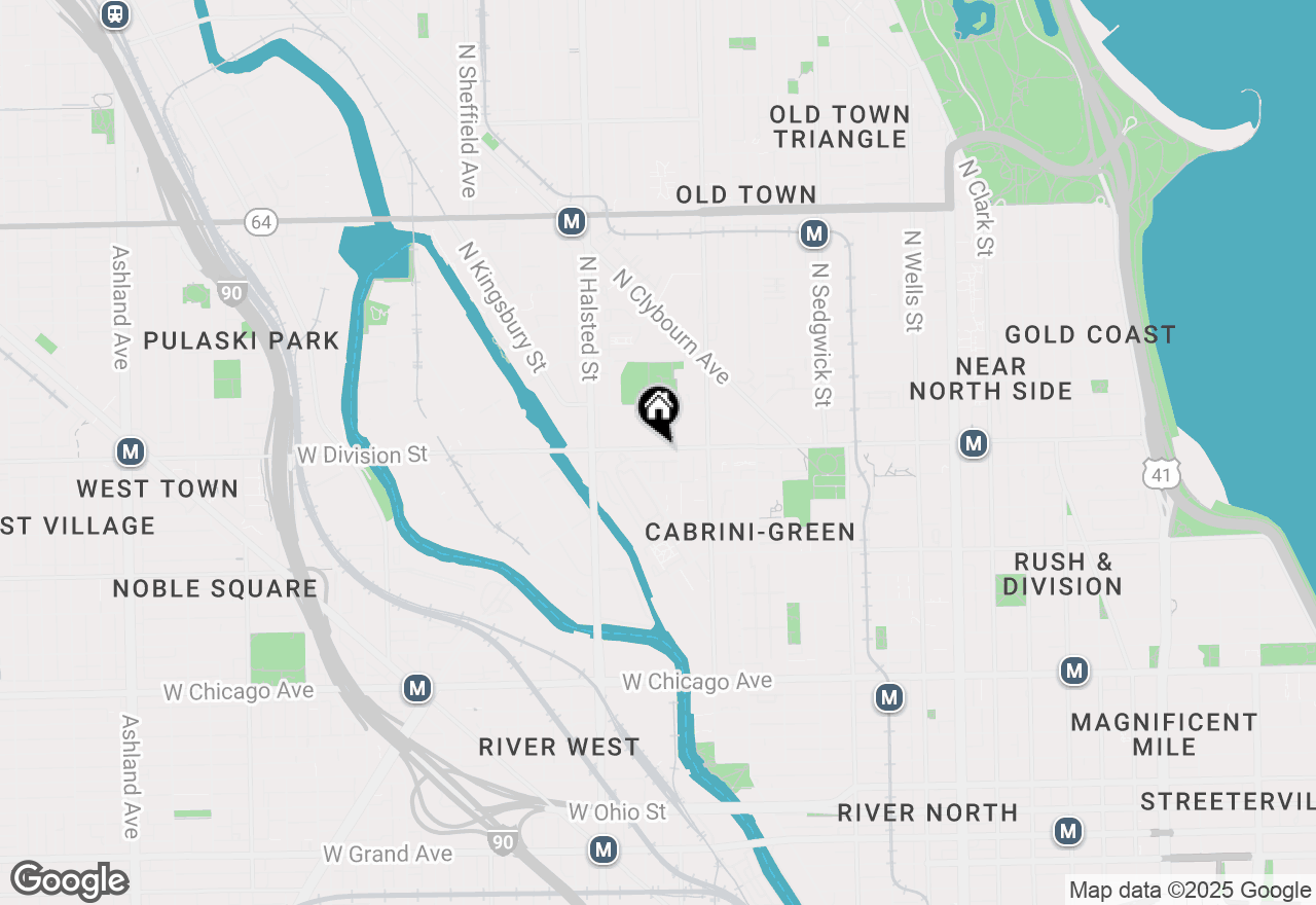 Map of 653 W Division Street #C, Chicago, IL 60610