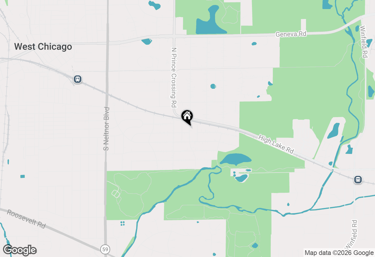 Map of 0N250 Sunset Avenue, West Chicago, IL 60185