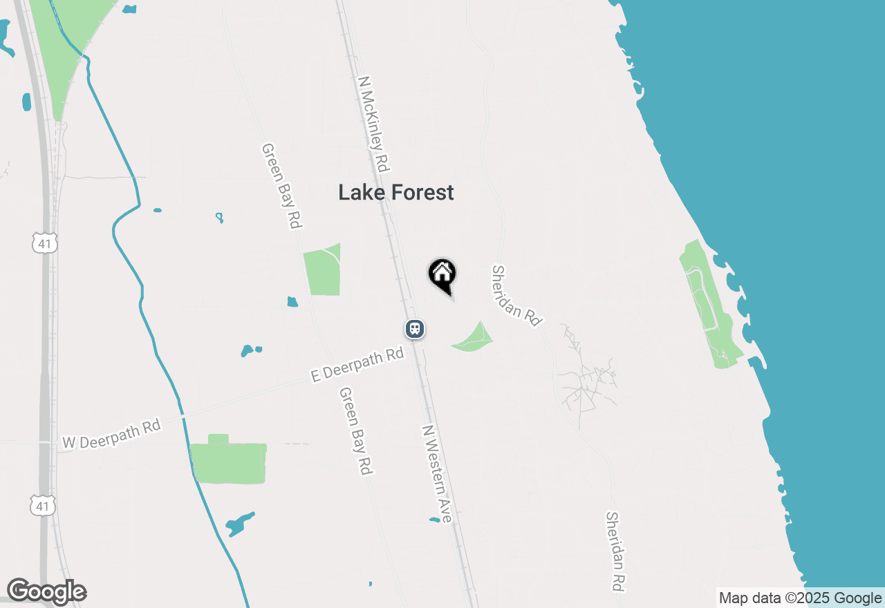 Map of 375 E Westminster Street, Lake Forest, IL 60045