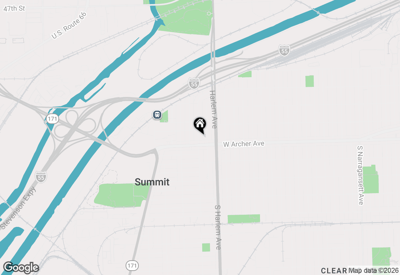 Map of 5445 S 73rd Avenue, Summit, IL 60501