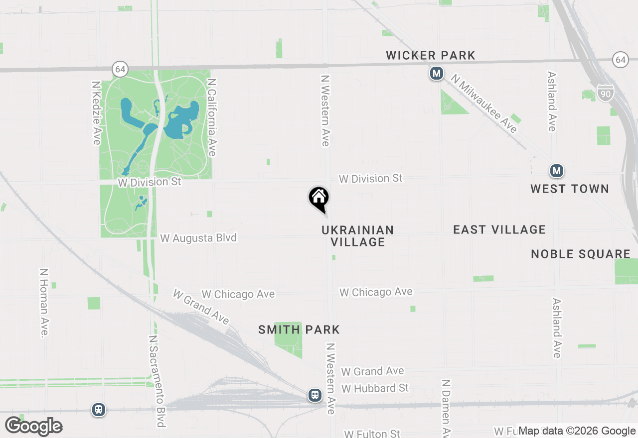 Map of 2418 W Cortez Street #2, Chicago, IL 60622