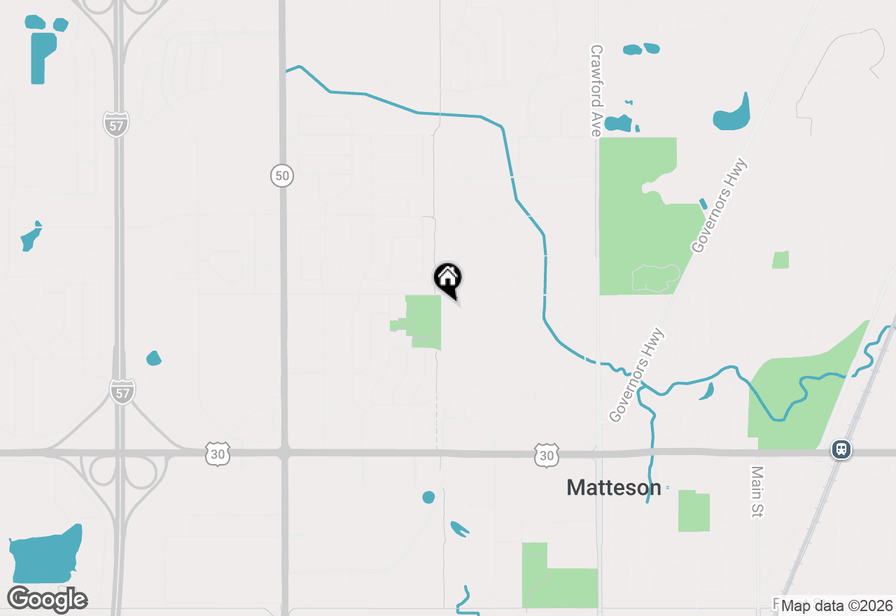 Map of 722 Kostner Avenue, Matteson, IL 60443