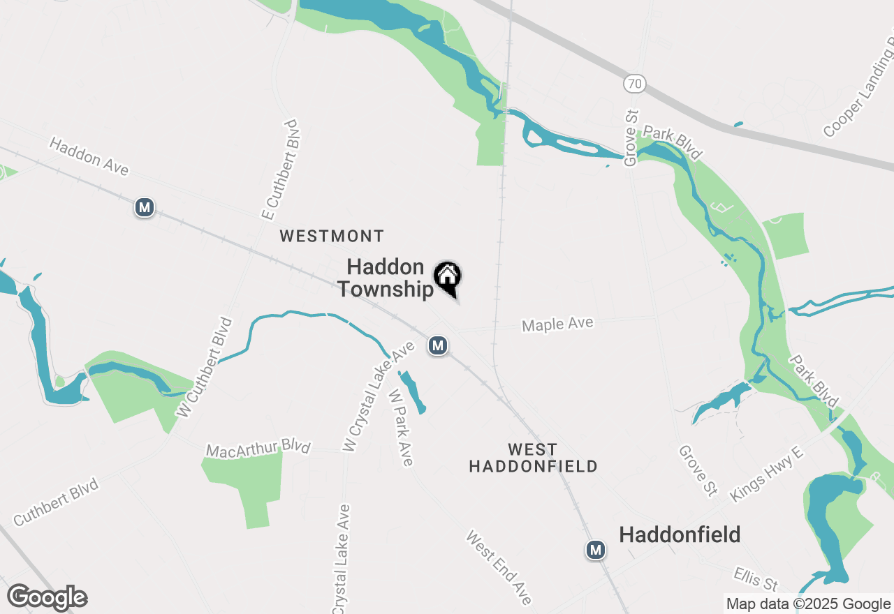 Map of 7 E Crystal Lake Avenue, Haddon Township, NJ 08108