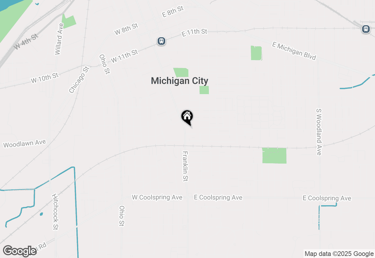 Map of 2408 Franklin Street, Michigan City, IN 46360
