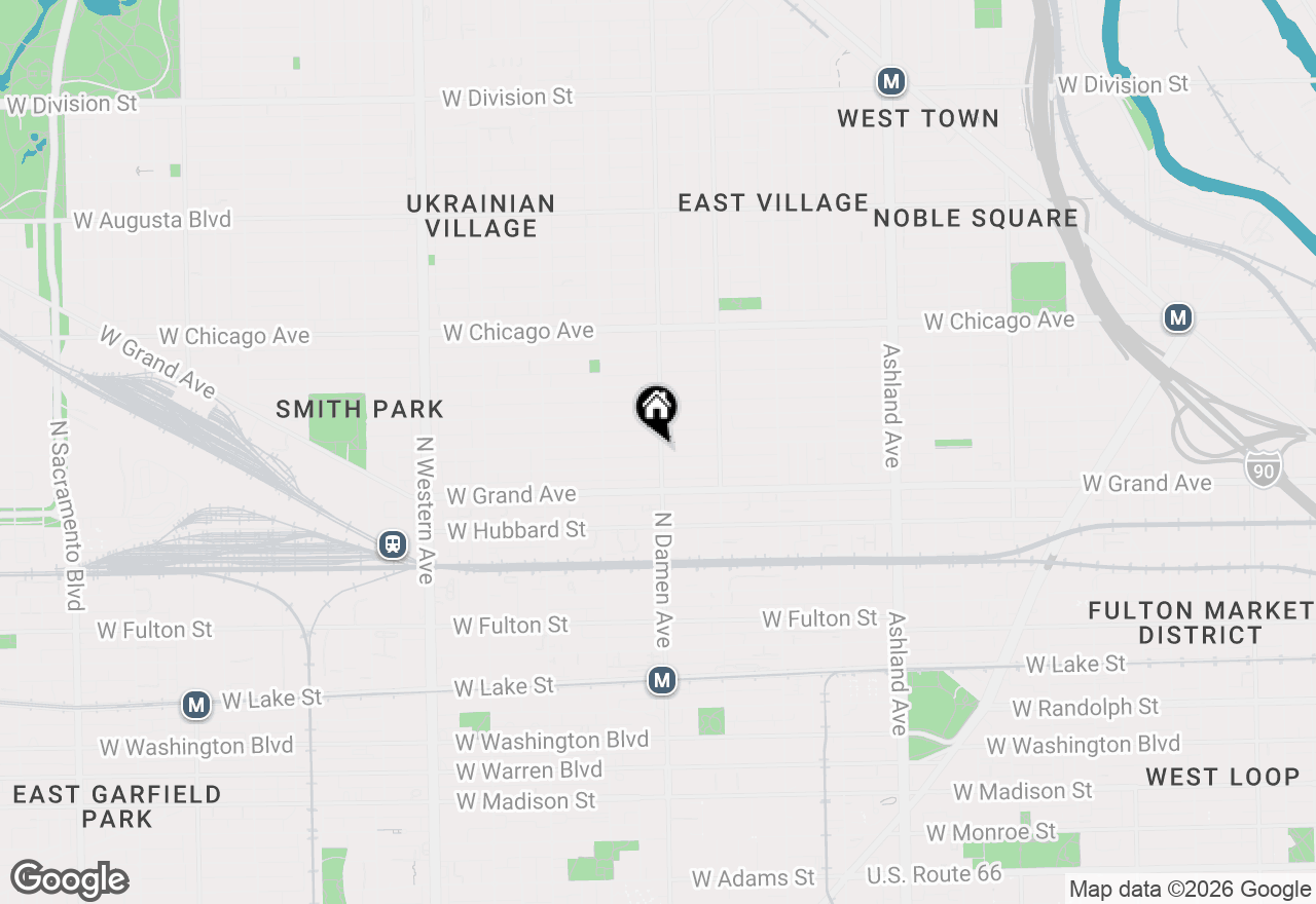 Map of 2001 W Ohio Street #1N, Chicago, IL 60612