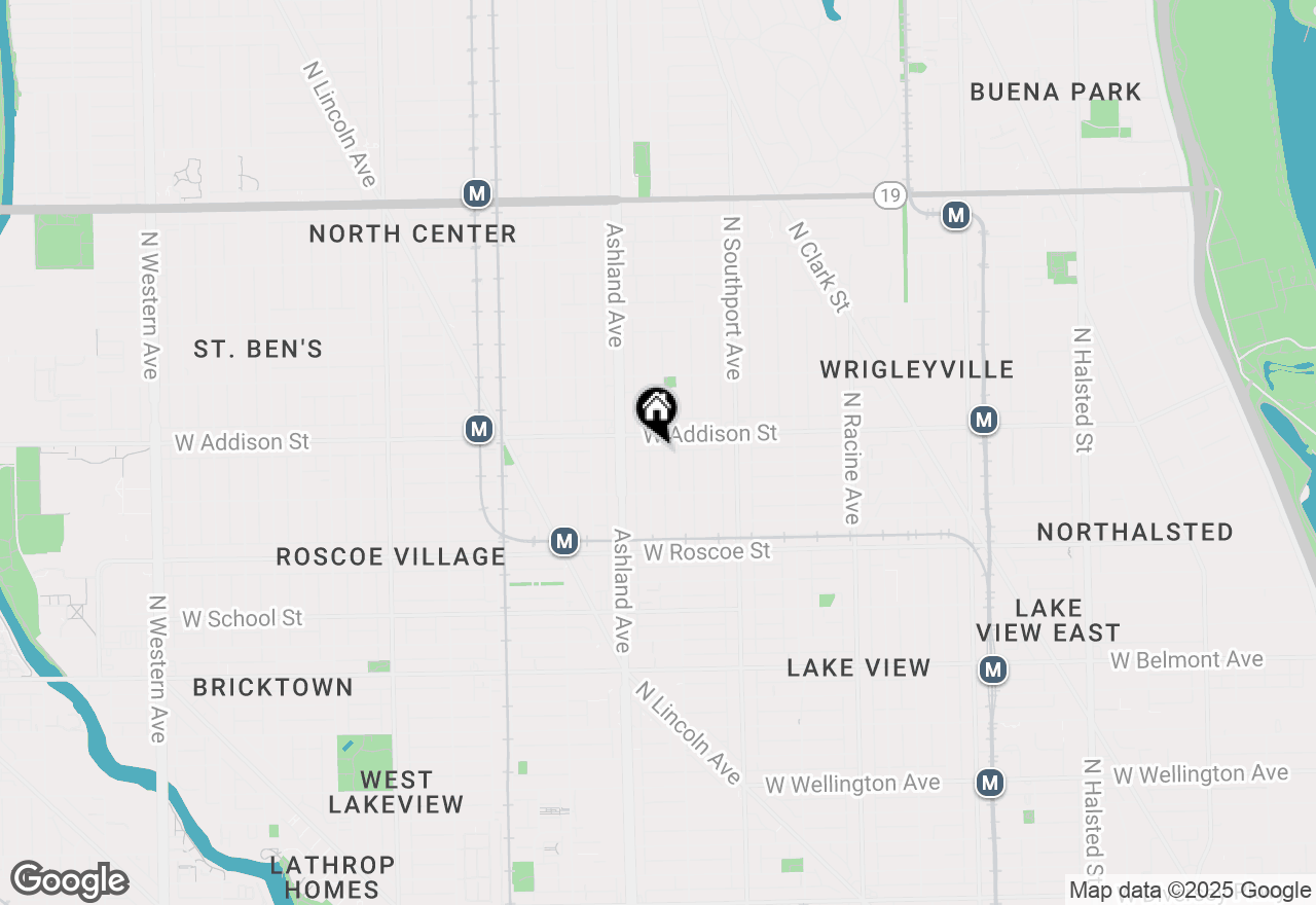 Map of 3543 N Bosworth Avenue #A, Chicago, IL 60657