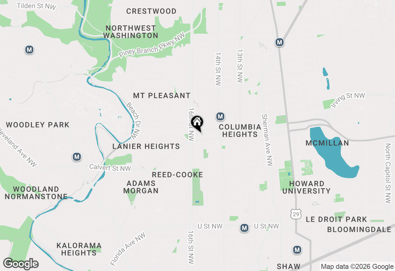 Map of 1500 Columbia Road Nw, Washington, DC 20009