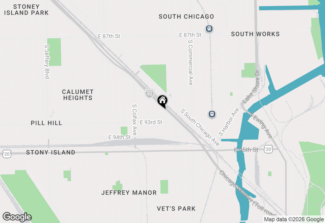 Map of 9206 S Anthony Avenue, Chicago, IL 60617