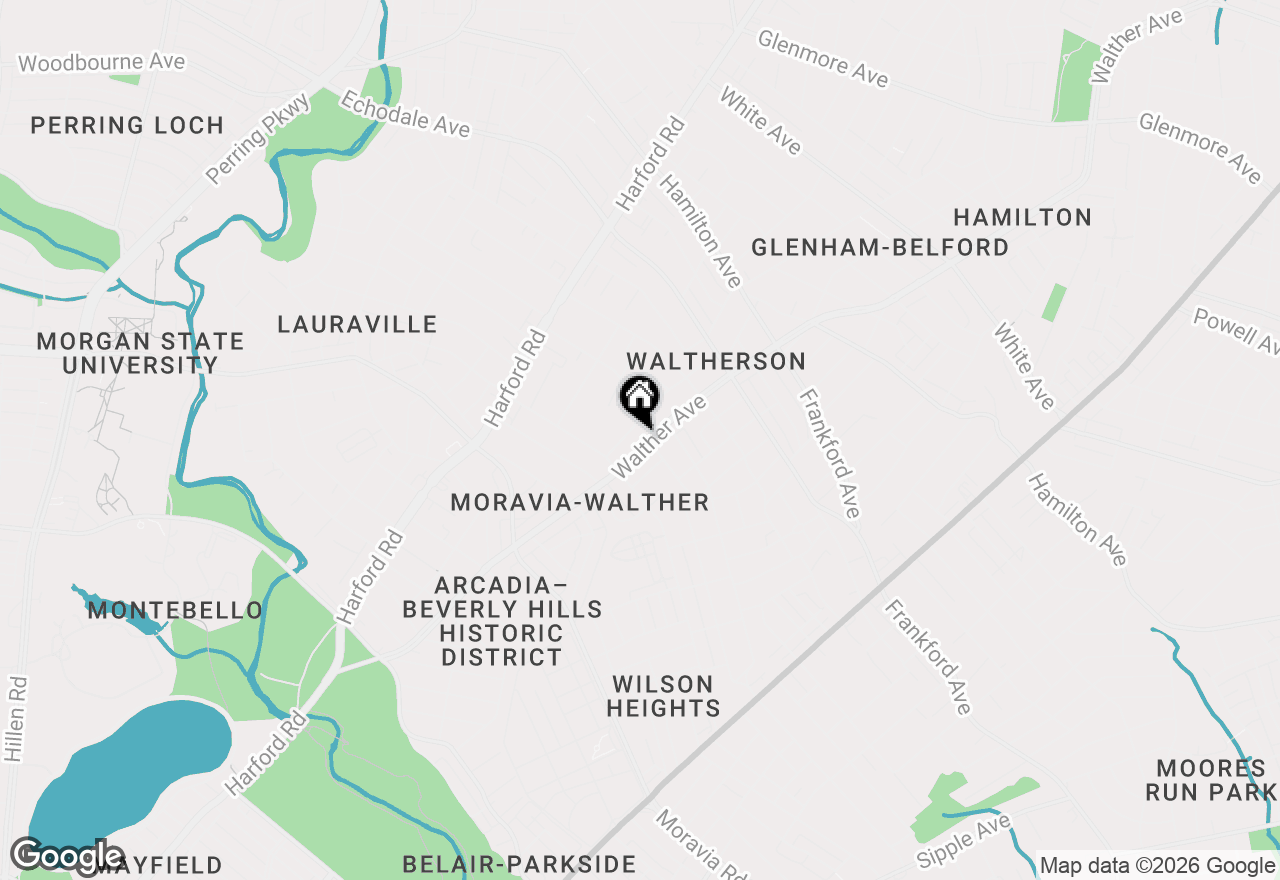 Map of 4902 Walther Avenue, Baltimore, MD 21214