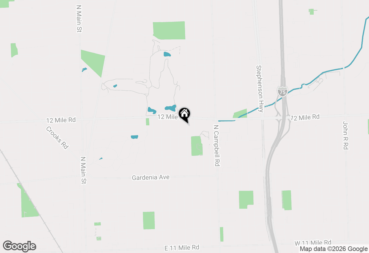 Map of 1617 N Vermont Avenue, Royal Oak, MI 48067