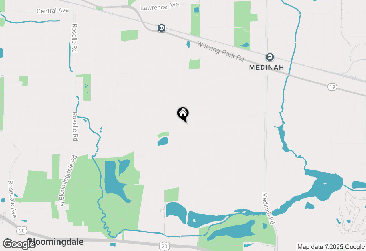 Map of 729 Springhill Drive, Roselle, IL 60172