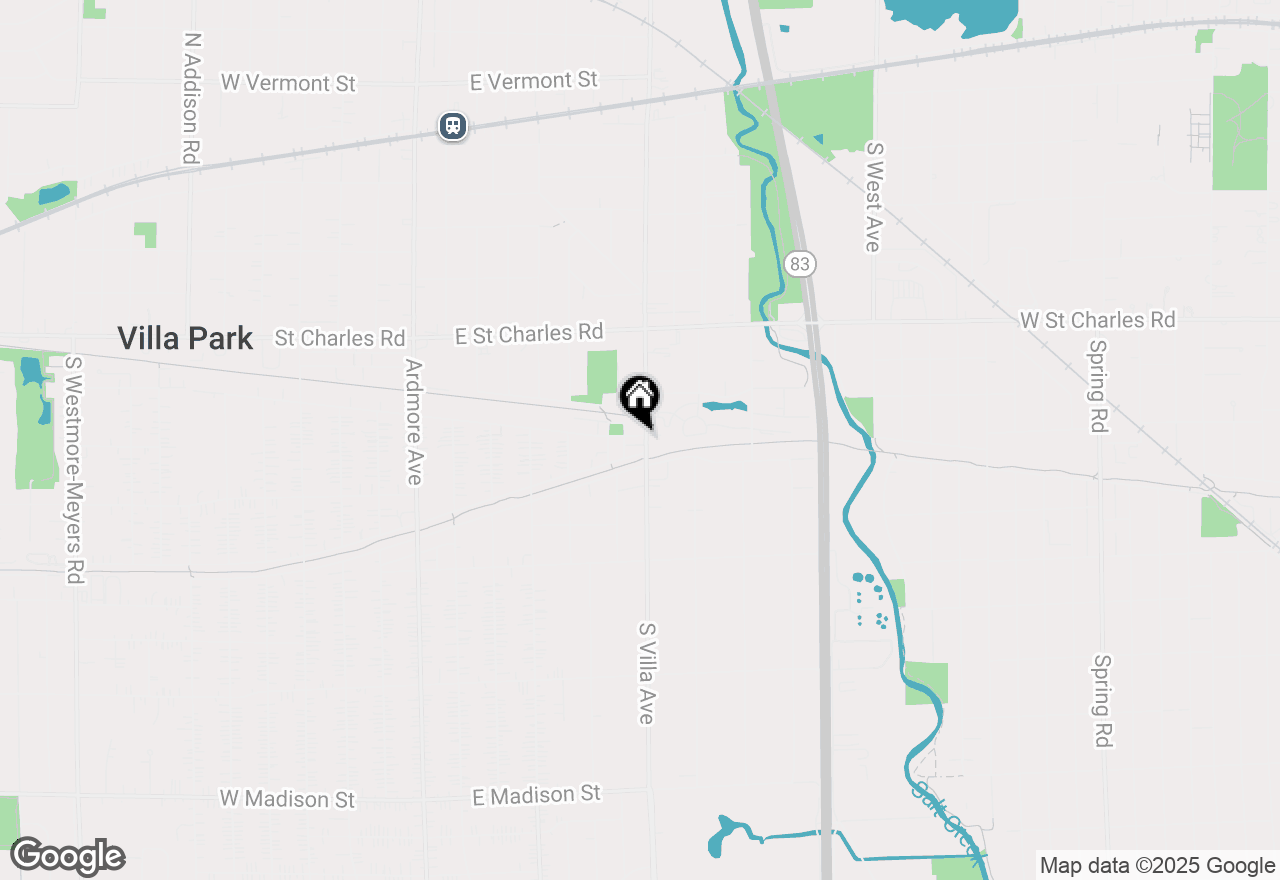 Map of 204 S Villa Avenue, Villa Park, IL 60181