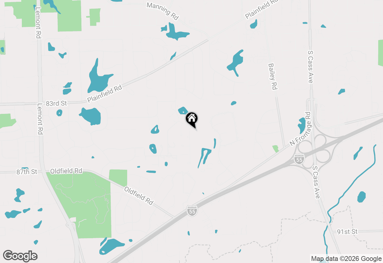 Map of 8425 Creekside Lane, Darien, IL 60561