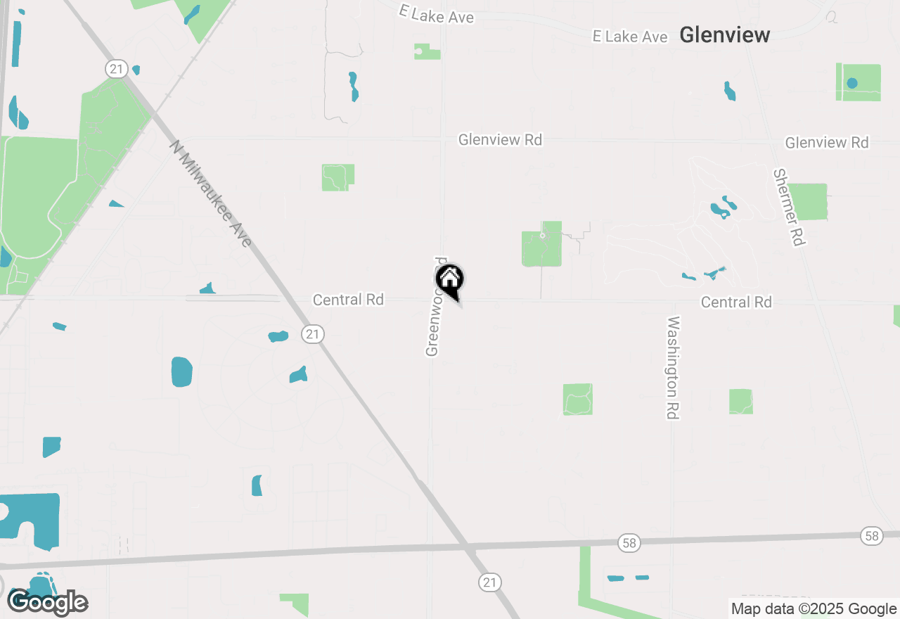 Map of 521 Glenshire Road, Glenview, IL 60025