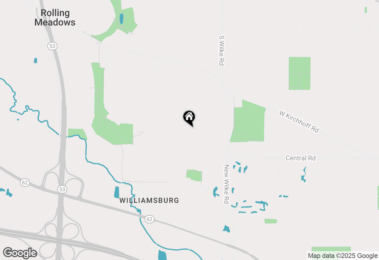 Map of 3805 Wren Lane, Rolling Meadows, IL 60008