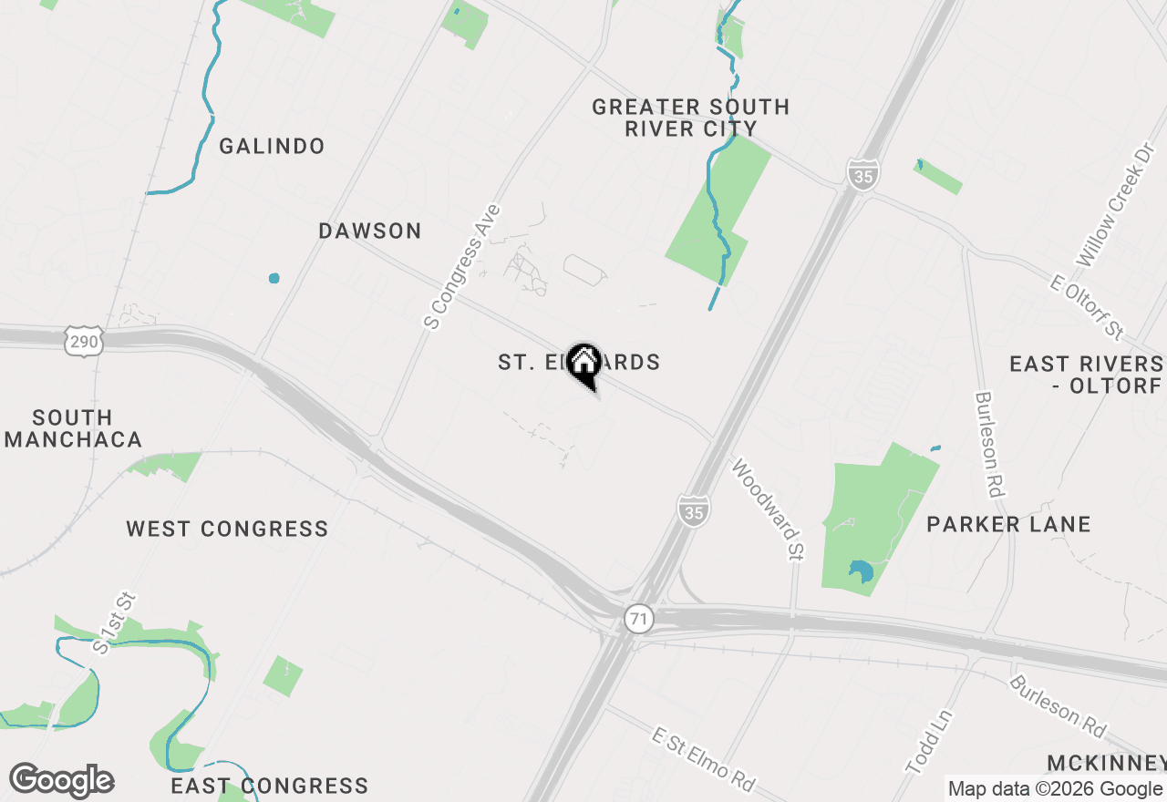 Map of 3462 Willowrun Dr #B, Austin, TX 78704