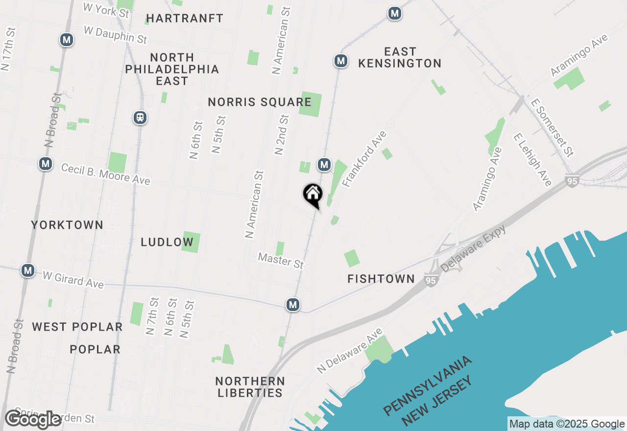 Map of 1700 N Front Street #1B-547, Philadelphia, PA 19122