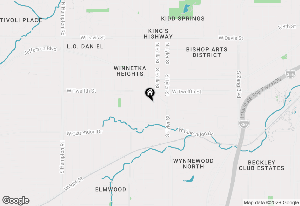 Map of 627 S Willomet Avenue, Dallas, TX 75208