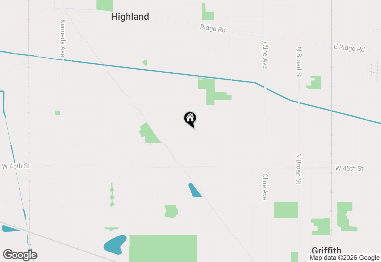 Map of 3527 43rd Street, Highland, IN 46322