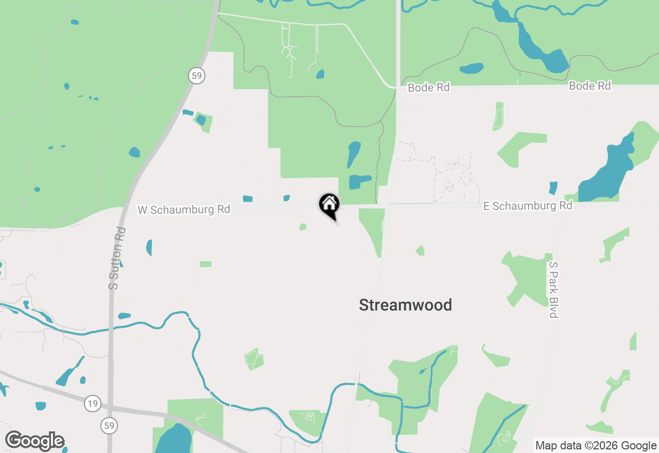 Map of 108 Walnut Drive, Streamwood, IL 60107