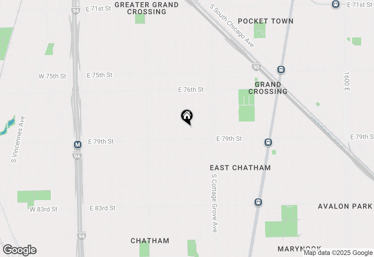 Map of (Address confidential), Chicago, Illinois 60619