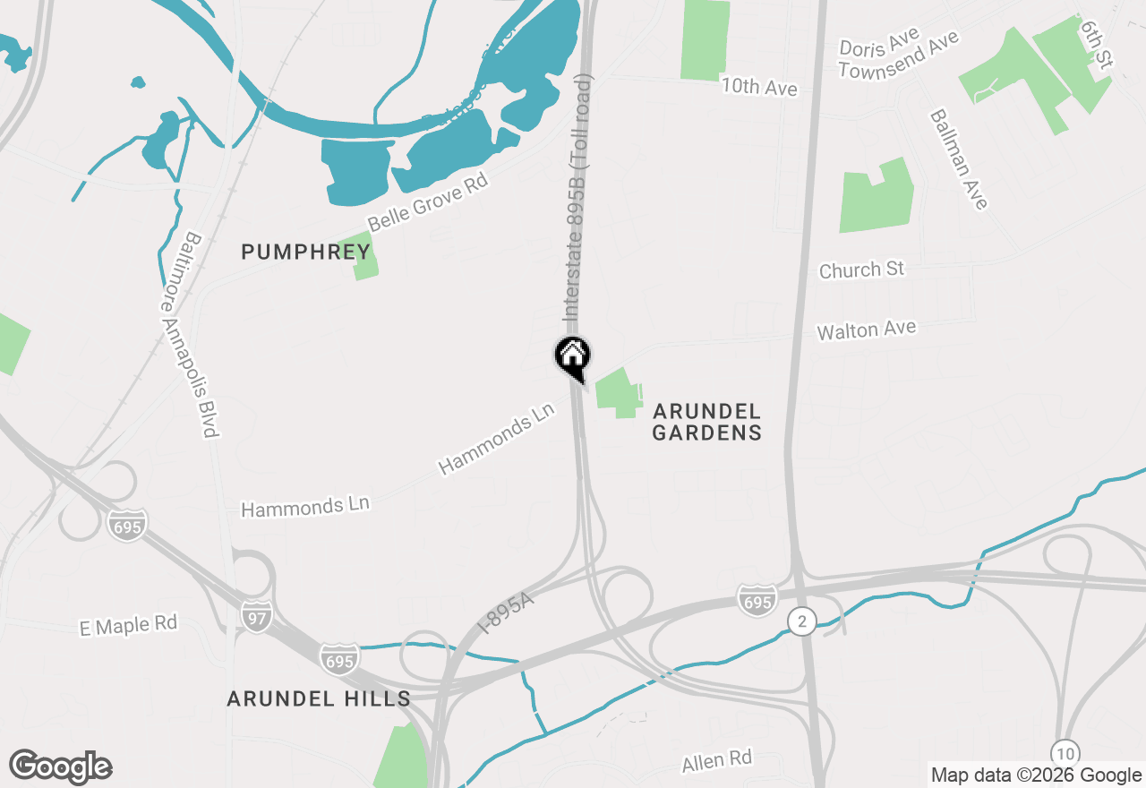 Map of 715 Hammonds Lane, Brooklyn Park, MD 21225