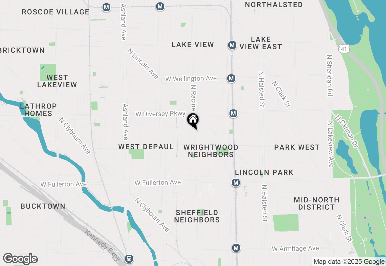 Map of 2652 N Racine Avenue #1, Chicago, IL 60614