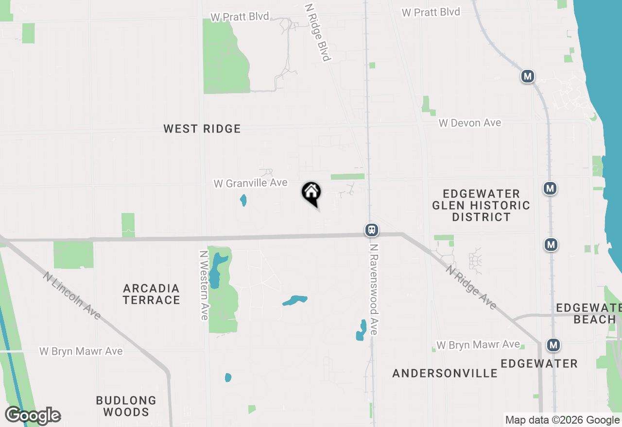 Map of 6114 N Damen Avenue #1A, Chicago, IL 60659
