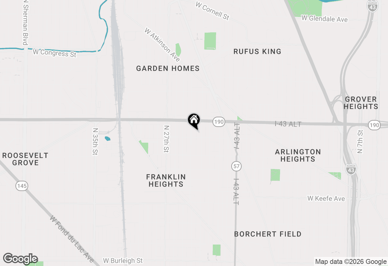 Map of 3916 N 24th Pl, Milwaukee, WI 53206