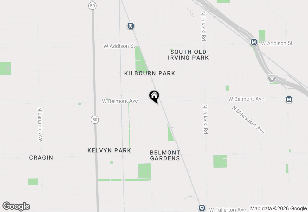 Map of (Address confidential), Chicago, Illinois 60641