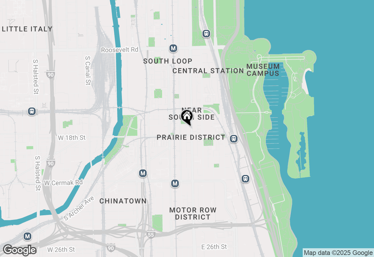 Map of 1720 S Michigan Avenue #1514, Chicago, IL 60616