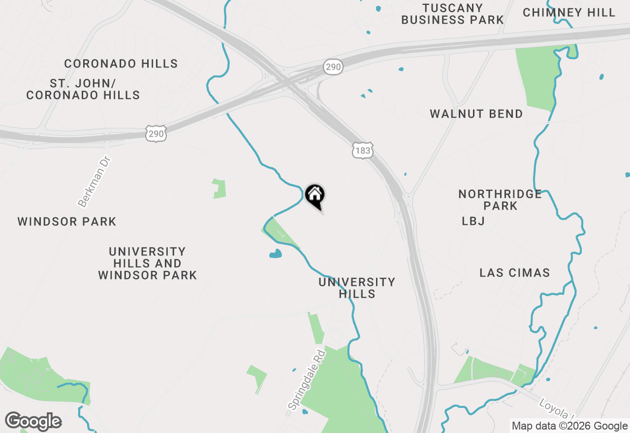 Map of 6809 Hanover Ln, Austin, TX 78723